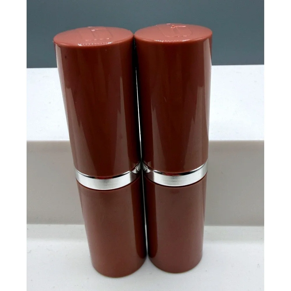Clinique Pop Lip Colour + Primer 02 Bare Pop Shimmer Nude Lipstick Set of 2